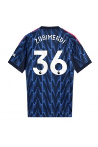 Arsenal Martin Zubimendi #36 Fotballdrakt Borte Klær 2025-26 Korte ermer